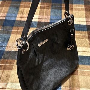 Michael Kors Black Monogram Shoulder Bag
